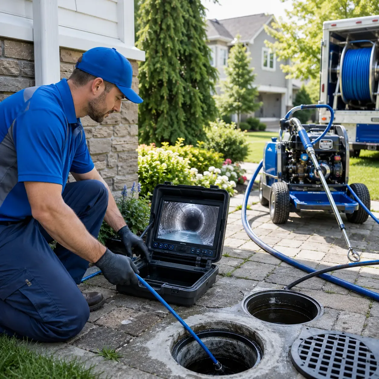 Outdoor drain cleaning professionals serving Wallingford, CT
