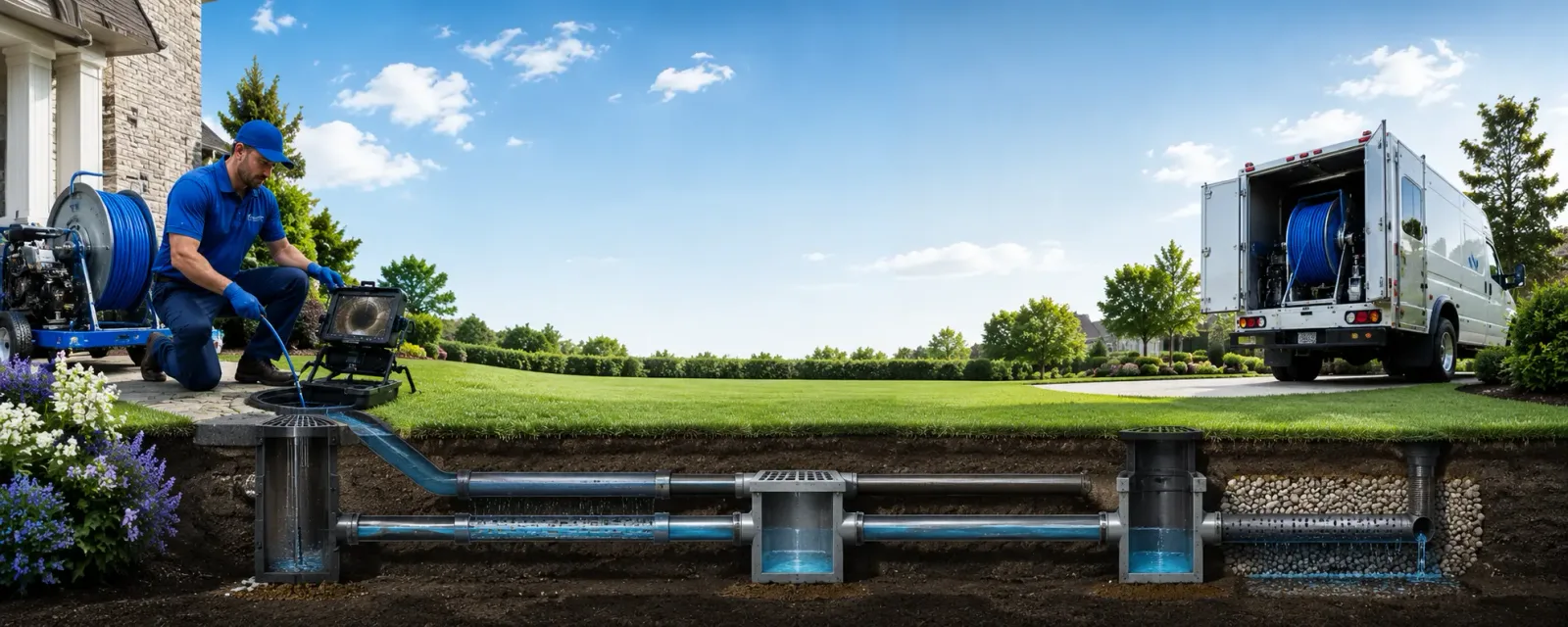 Outdoor drain cleaning information for Wallingford, CT